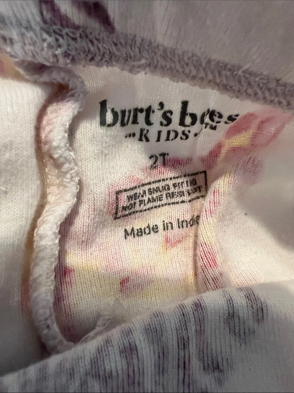 Burt’s Bees Kids Animal Print Pajama Set - Pink Accents
